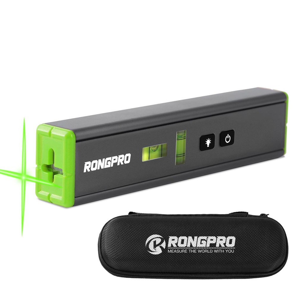 Portable Laser Level with Light -Multipurpose Magnetic Pocket Level 15Ft Cros...