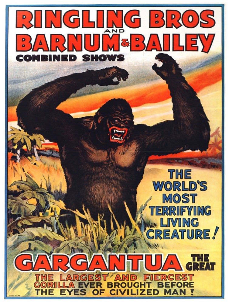 Decor Poster. Fine Graphic Art. Gargantua the great Gorilla. Wall Design 1388