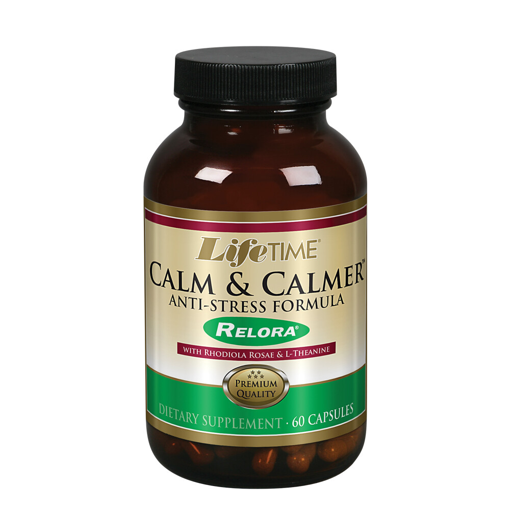 Lifetime Calm & Calmer Anti-Stress Formula | w/ Rhodiola Rosea & Relora | To Hel
