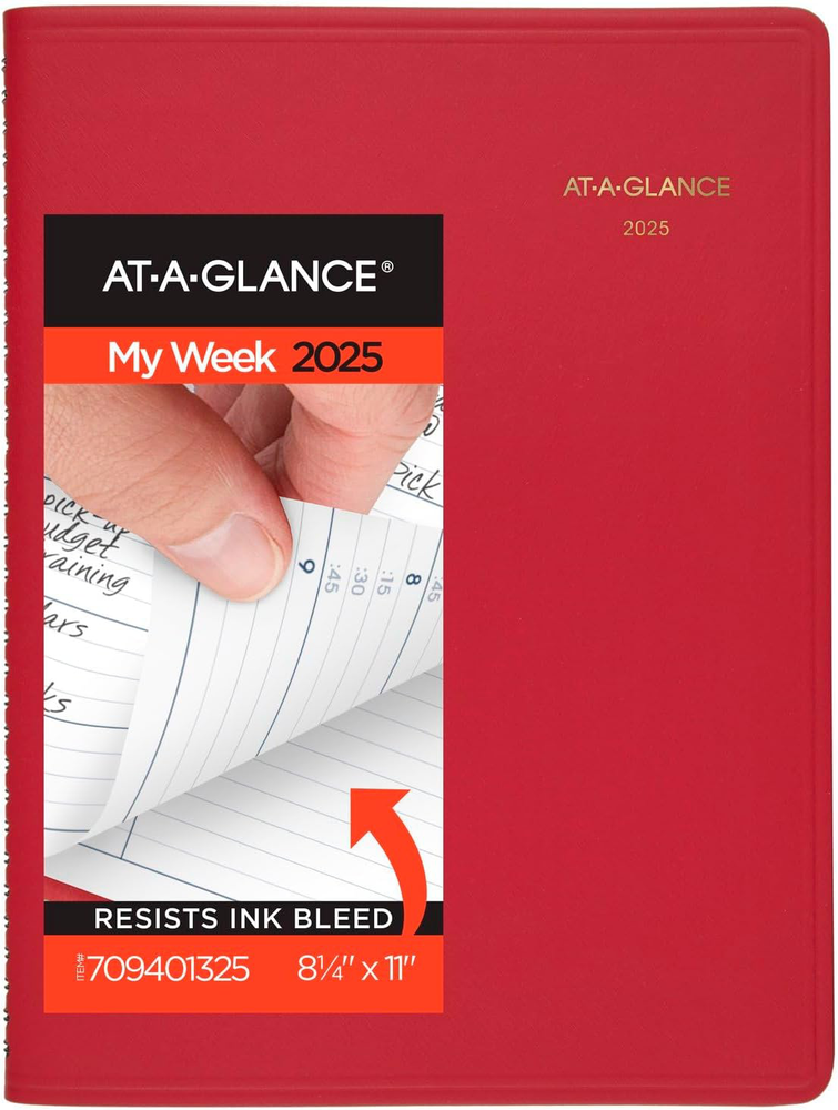 2025 Large Weekly Appointment Book Planner, 8-1/4