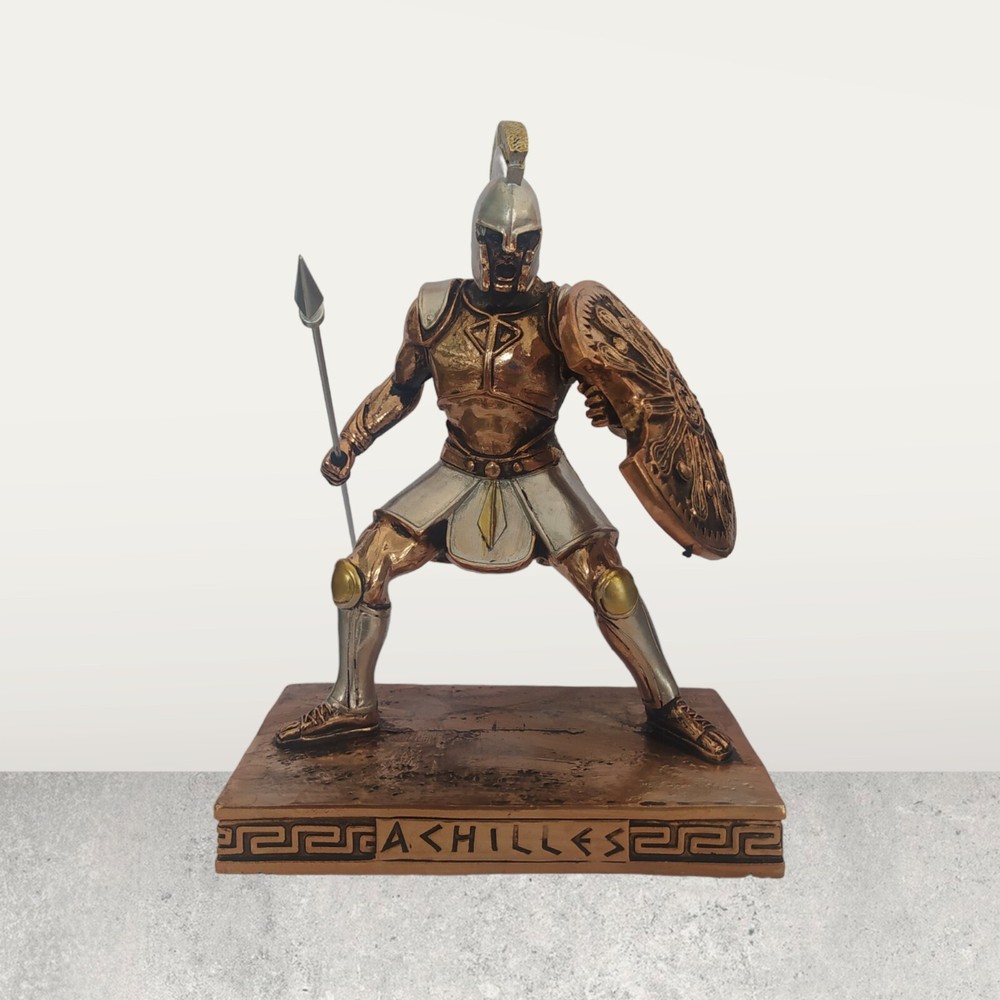 Achilles - Greek Hero - Trojan War - Homer's Iliad - Copper Plated Alabaster-image