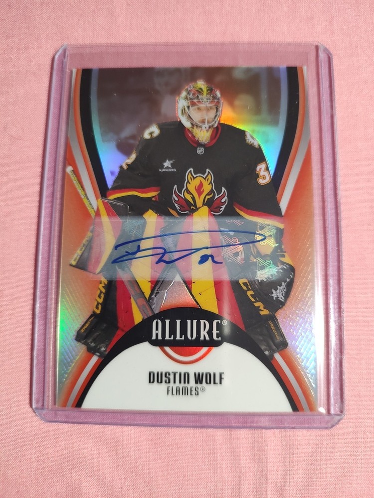 25/26 2025 Upper Deck Allure Dustin Wolf #73 Base Red Rainbow Autograph Auto