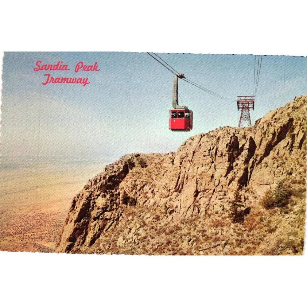 VTG Sandia Peak Aerial Tramway Postcard Albuquerque New Mexico Petley P-325-C