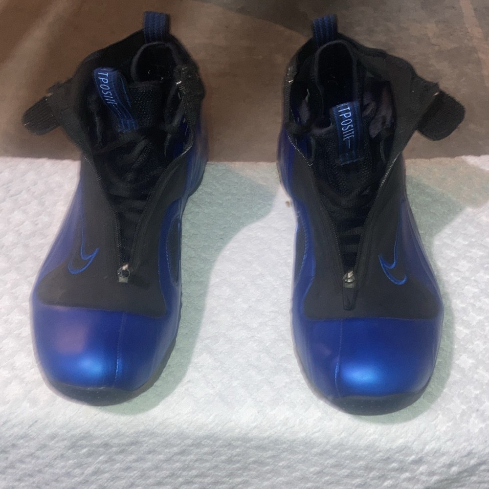 Nike Air Flightposite Blue Black Mid Top Men's Basketball Sneaker 624015-400