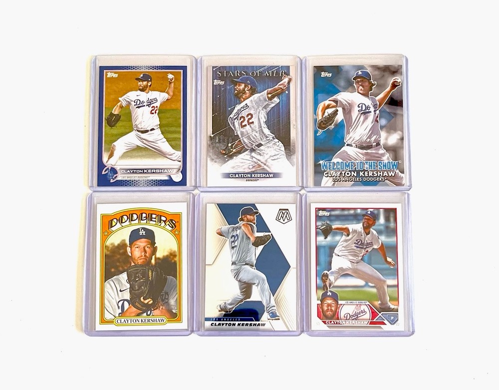 Clayton Kershaw Baseball Card Lot Of 6 - Dodgers - Parallels / Inserts