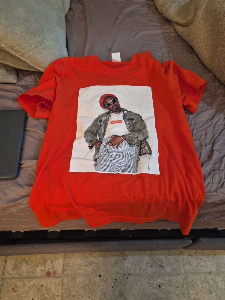 Supreme x Andre 3000 Men's small tomato red T-Shirt FW22