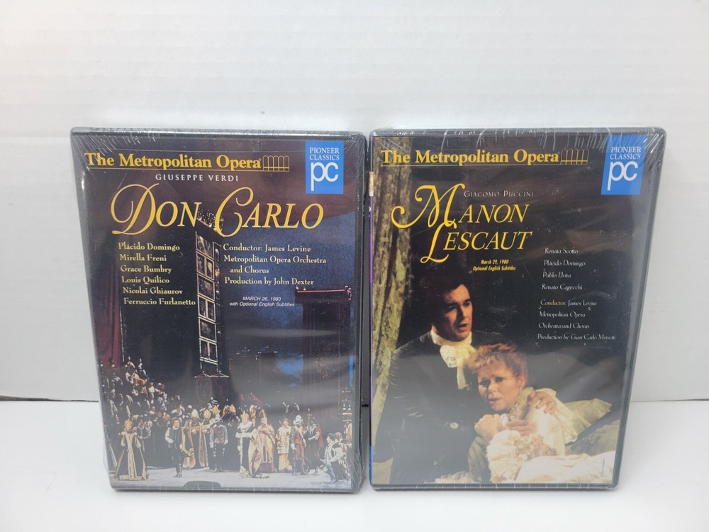 DON CARLO The Metropolitan Opera (Giuseppe Verdi) and Manon Lescaut New Sealed!
