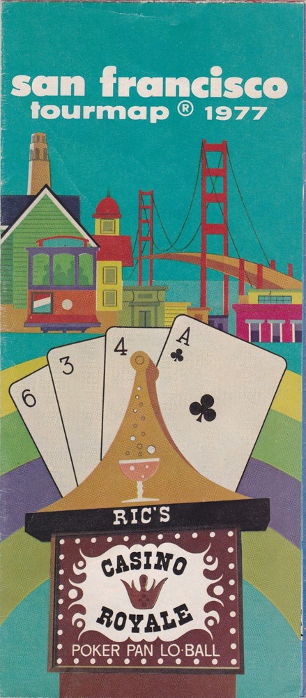 1977 Pictorial Map and Business Guide of San Francisco Brochure