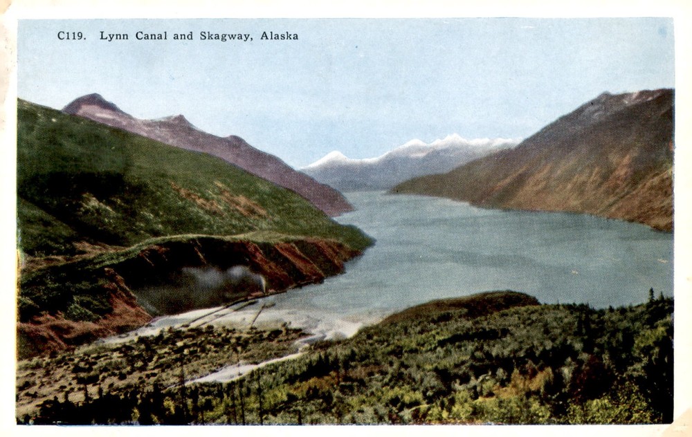 Lynn Canal and Skagway, Alaska Postcard