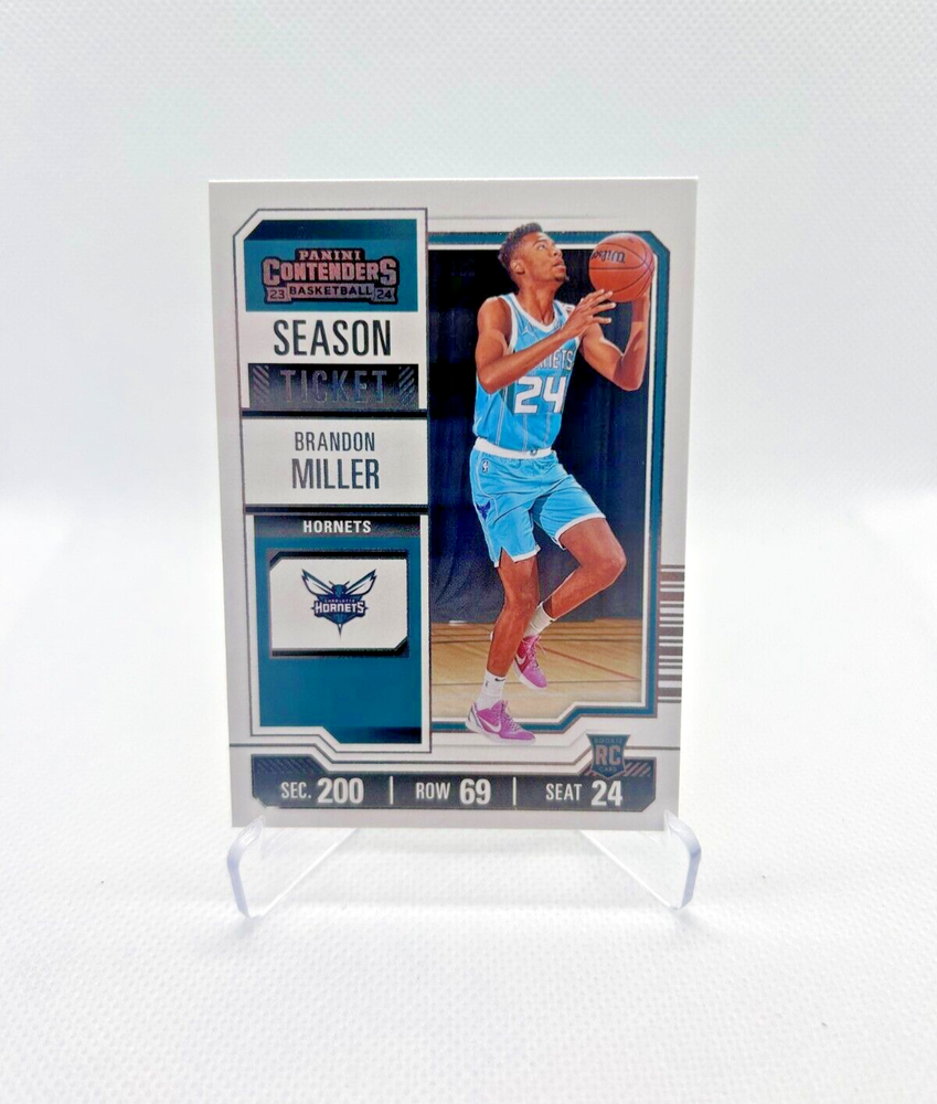 Brandon Miller Rookie - 2023-24 Panini Contenders #24 - Charlotte Hornets