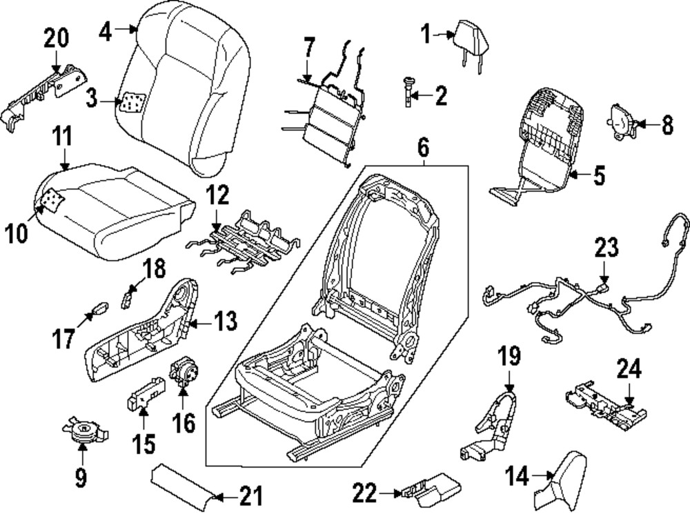 Genuine Nissan Cushion Cover 87320-7KB0ANew OEM NISSAN Part QTY 1(Please Provide VIN)