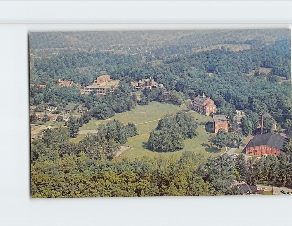 Postcard Aerial View Davis & Elkins College Elkins West Virginia USA