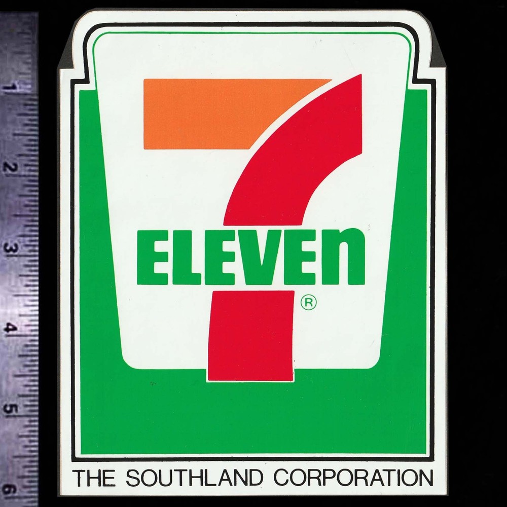 7-ELEVEN - Original Vintage 1970's 80's Racing Decal/Sticker NHRA NASCAR INDY