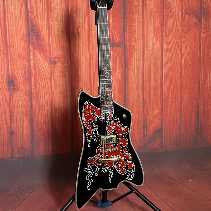 Billy Bo Jupiter Fire Electric Guitar Solid H Pickups Thunderbird Mahogany Body