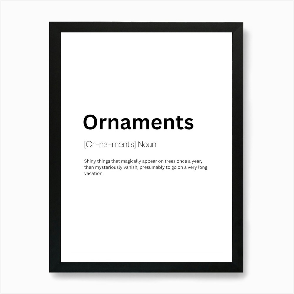 Ornaments Definition Meaning Art Pr Framed Wall Art Poster Canvas Print Picture