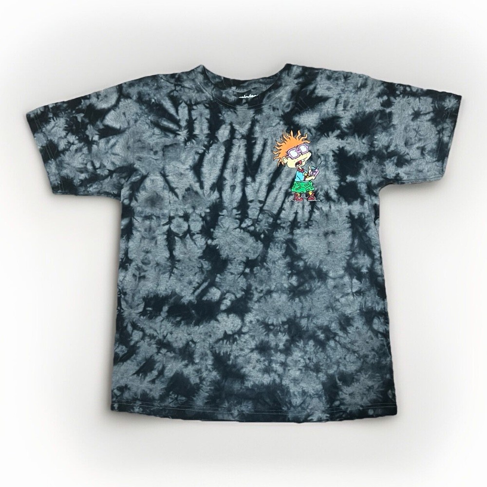 Nickelodeon Rugrats Tie Dye AOP Unisex Graphic T Shirt Chucky Tommy Y2K Med 90s
