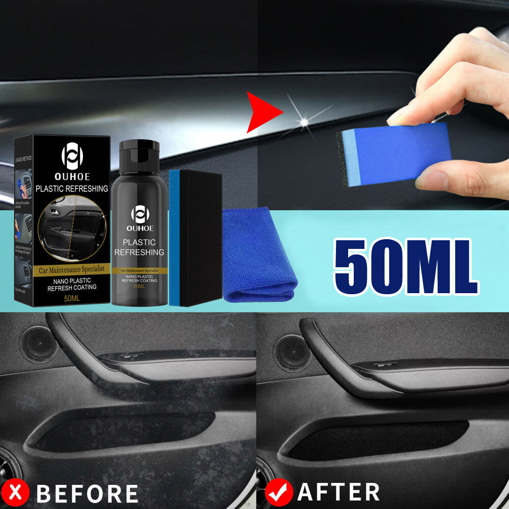 1 Set Car Dashboard Restorer Kit for Plastic Parts Refurbishment