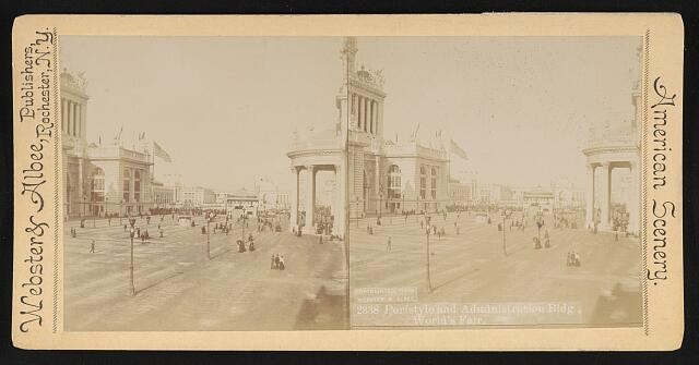 Photo:Peristyle and Administration Bldg., World's Fair