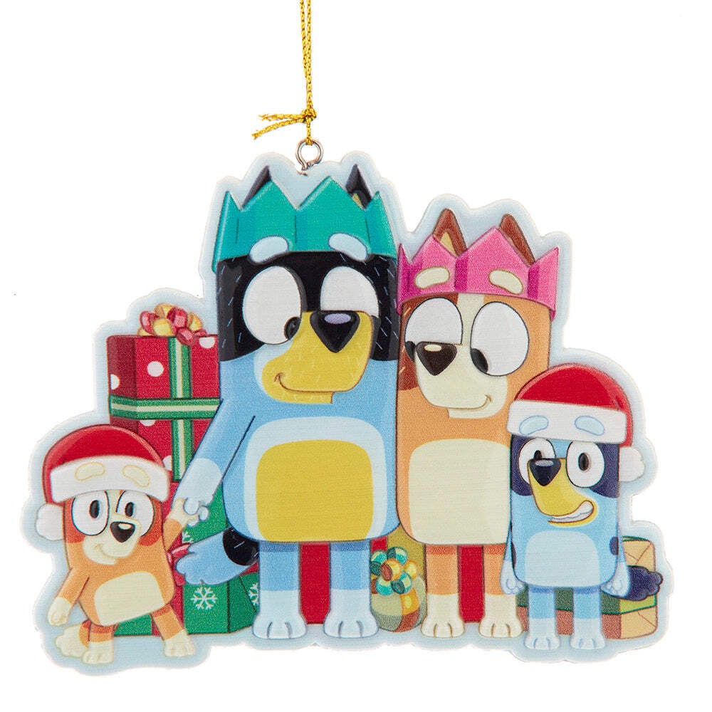 Double Sided Bluey Resin Ornament 4.25