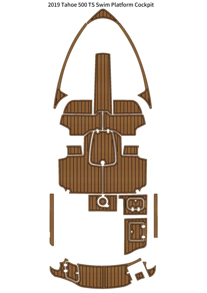 2019 Tahoe 500 TS Swim Platform Cockpit Boat EVA Foam Teak Decking Flooring Mat