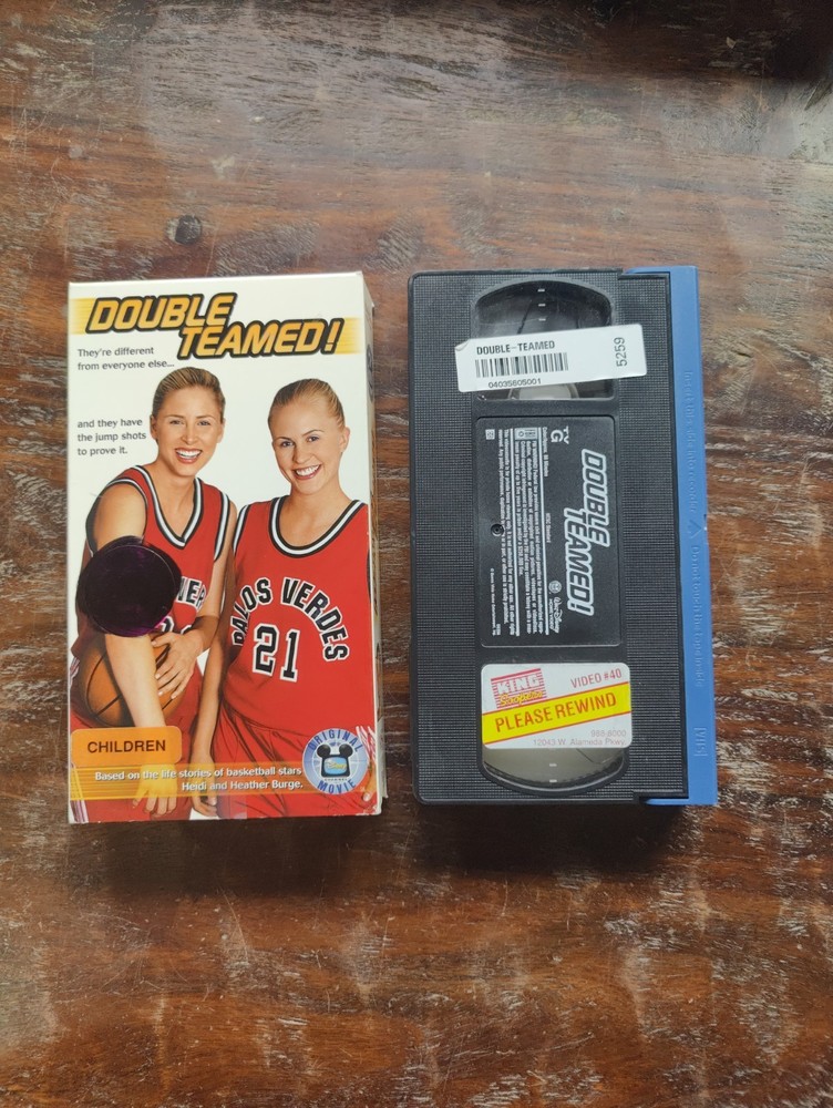 Double Teamed! VHS Tape Disney Channel Basketball Movie