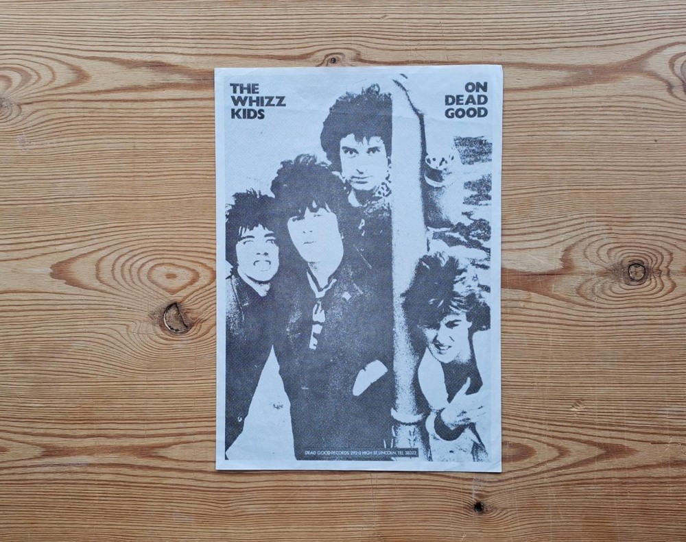 THE WHIZZ KIDS ON DEAD GOOD UK 1979 RARE PROMO FLYER CIGARETTES XS ENERGY PUNK
