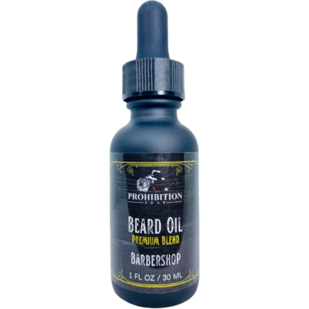Prohibition Soap Beard Oil | Barbershop | With Organic Jojoba and Argan Oil, Pre