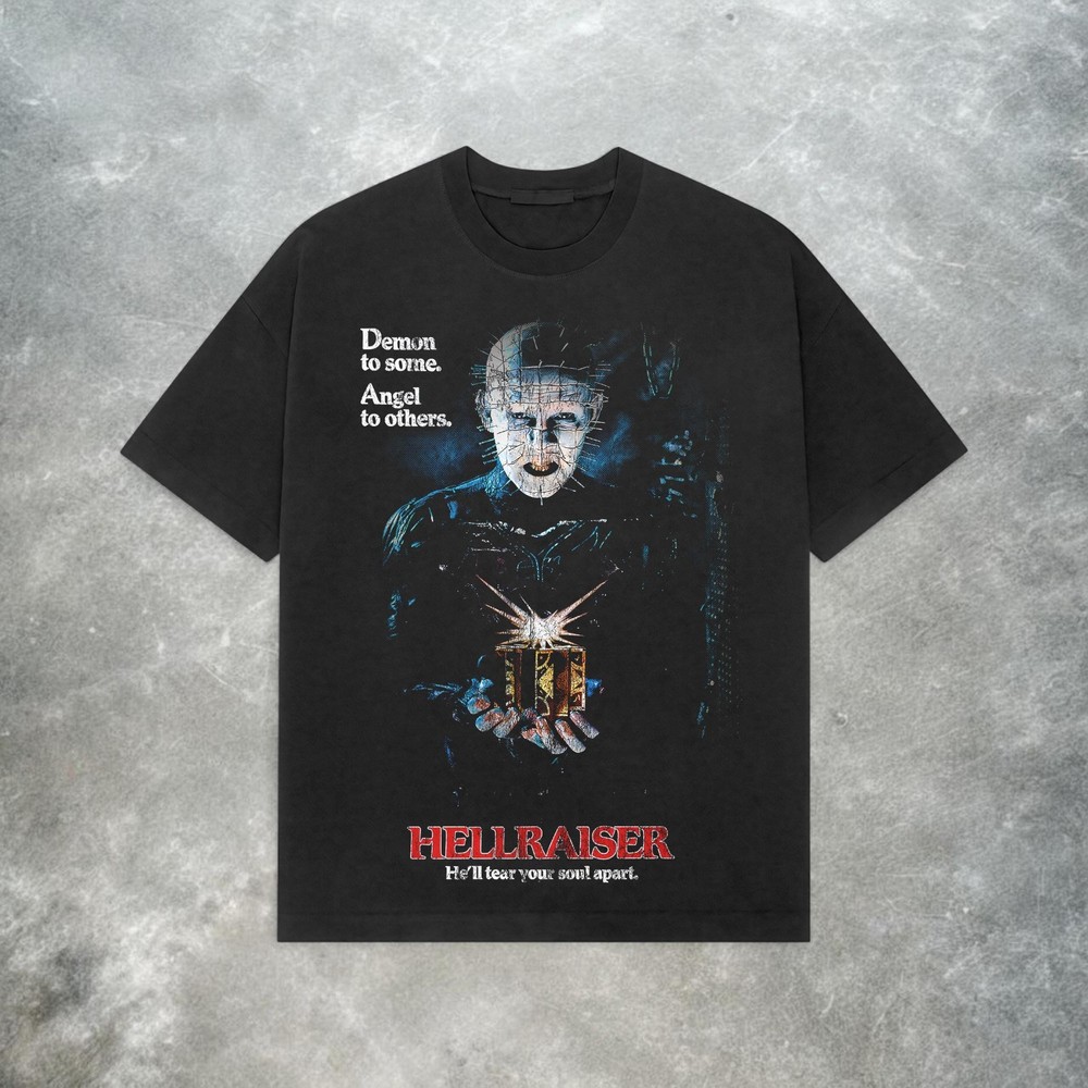 Retro Hellraiser Pinhead Tee – Vintage Horror Movie T-Shirt, Classic 80s Horror