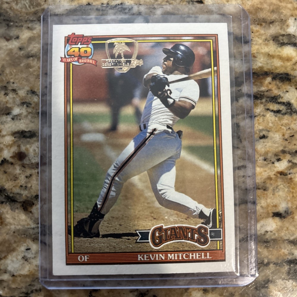 1991 Topps Desert Shield #40 Kevin Mitchell San Francisco Giants