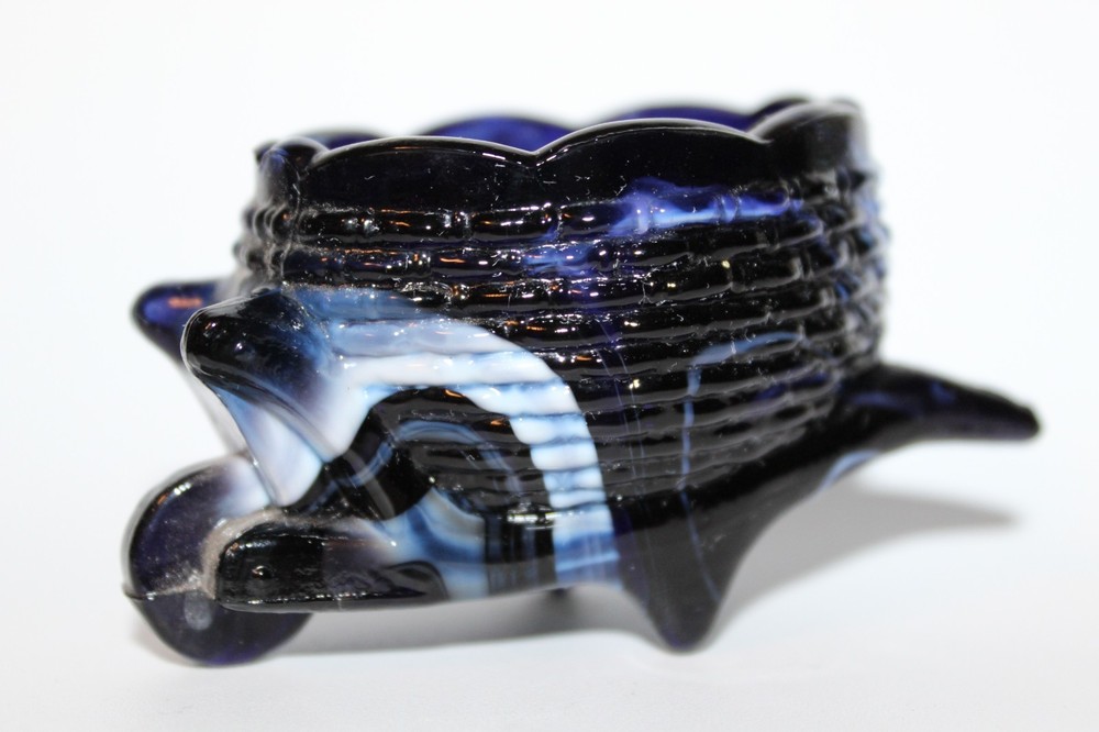 Purple White Slag  Wheel Barrow