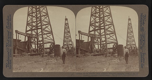 Photo:Western Pennsylvania Oil Wells 1903 Pumping Rigs Oil Country
