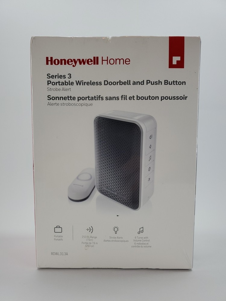 Honeywell Home Series 3 Portable Wireless Doorbell Brand New Sealed in Box