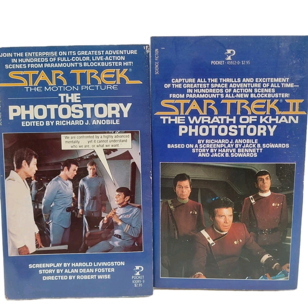 Star Trek The Motion Picture & Wrath Of Khan Photostory Paperback  READ