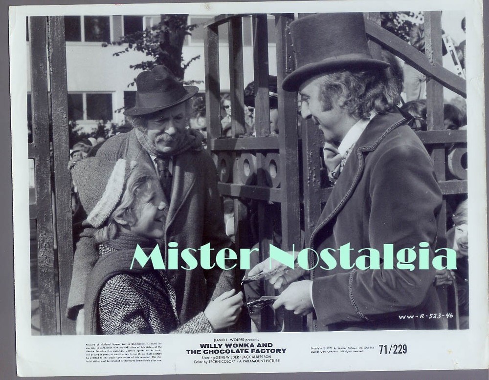 Vintage Photo 1971 Gene Wilder Jack Albertson in Willy Wonka & The Chocolate