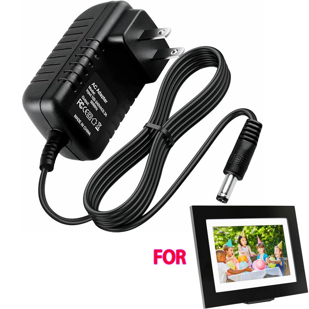 AC/DC Power Adapter for Brookstone PhotoShare FSM010BLB FSM010ESB Digital Picture Frame