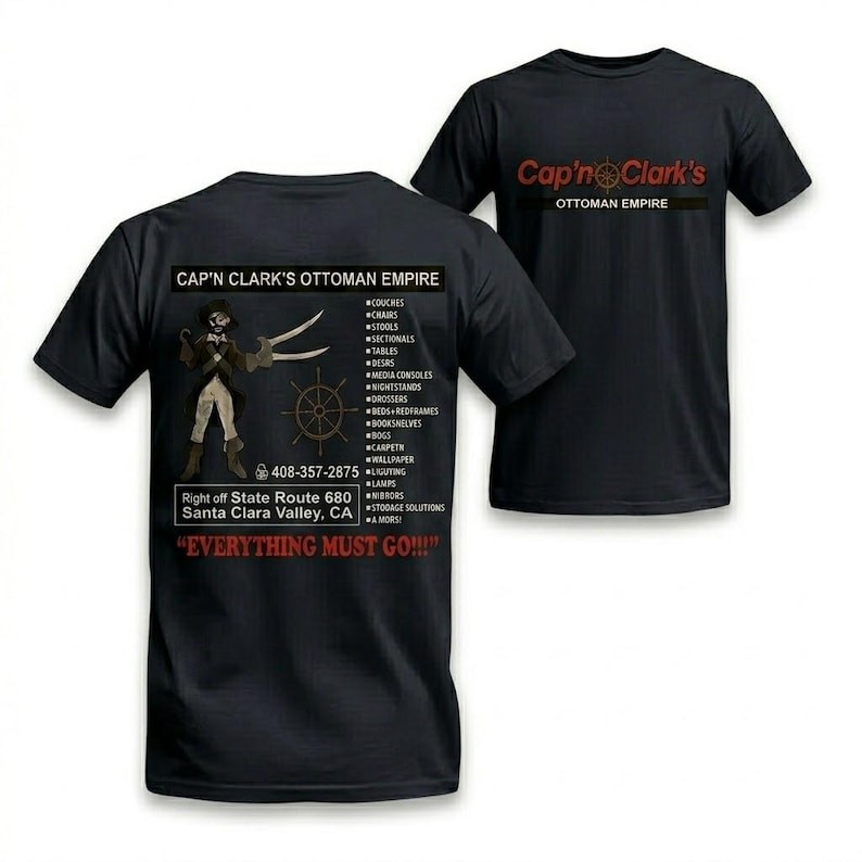 Cap'n Clark's Ottoman Empire Shirt - Funny Pirate Furniture Vintage Tee