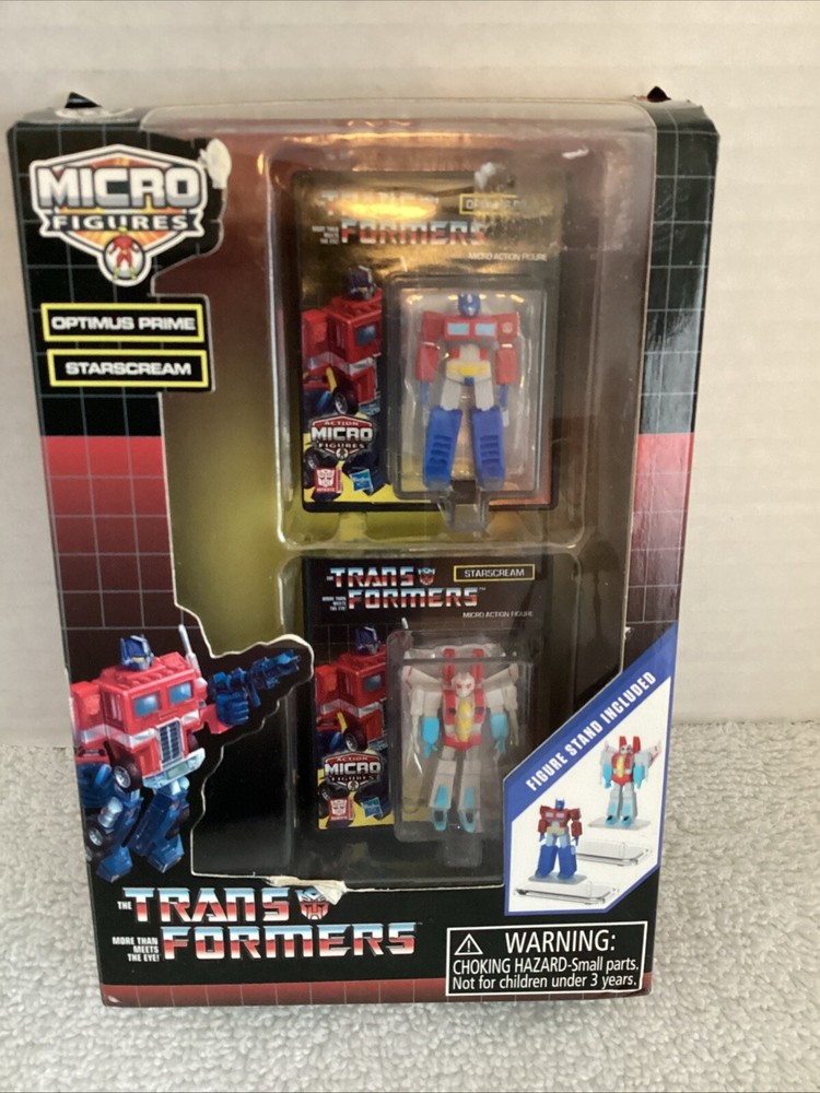 Transformers Micro Figures Optimus Prime & Starscream with Display Stand