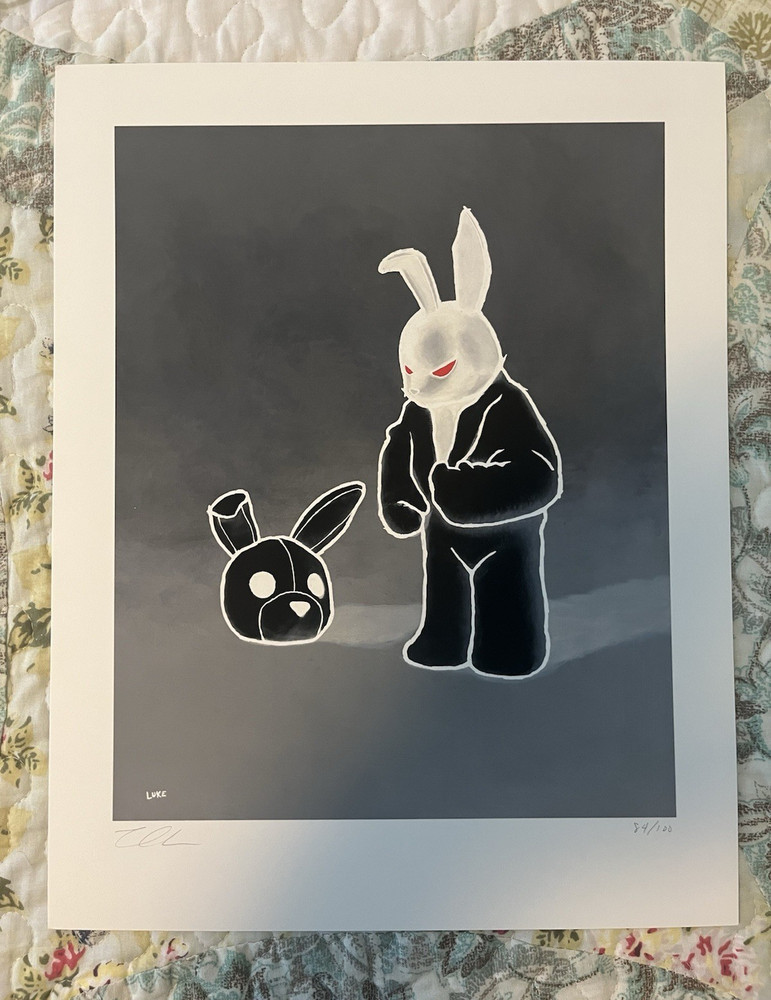 Luke Chueh “White In Black” 11.22 x 8.86 in. Signed Edition #84/100