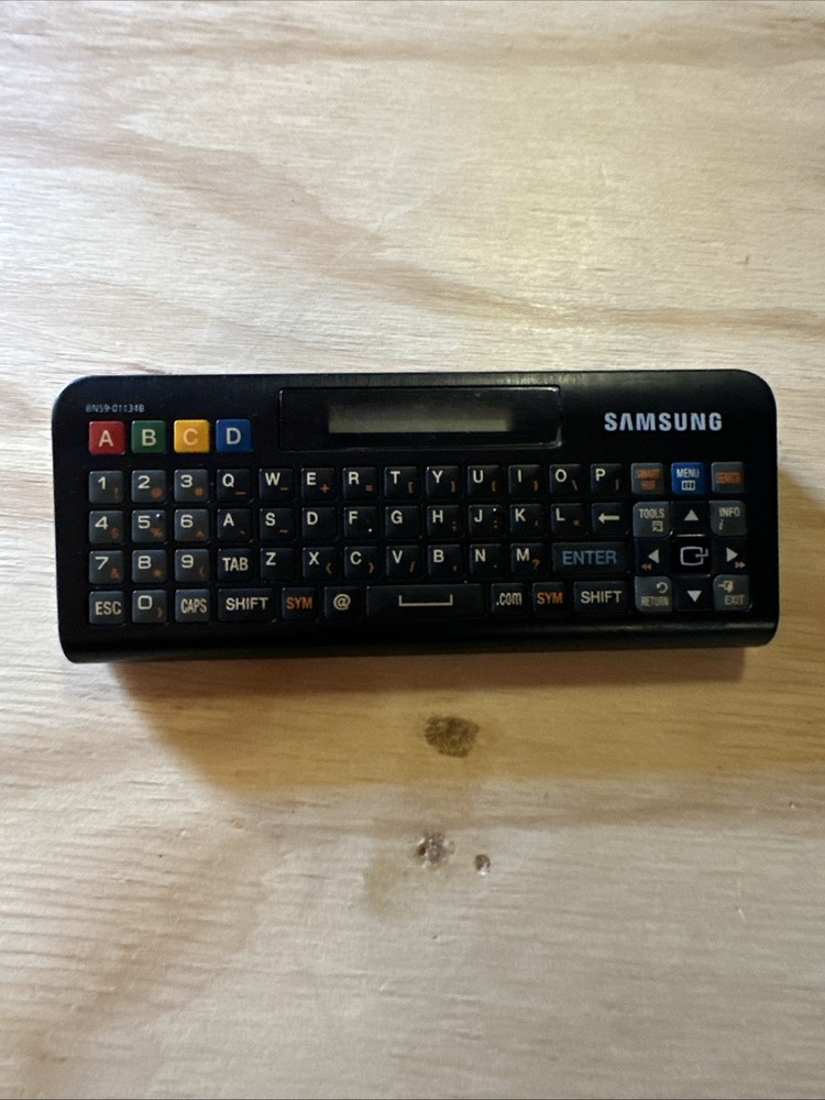 Samsung BN59-01134B Smart TV QWERTY Keyboard Remote Control RMC-QTD1 2-in-1
