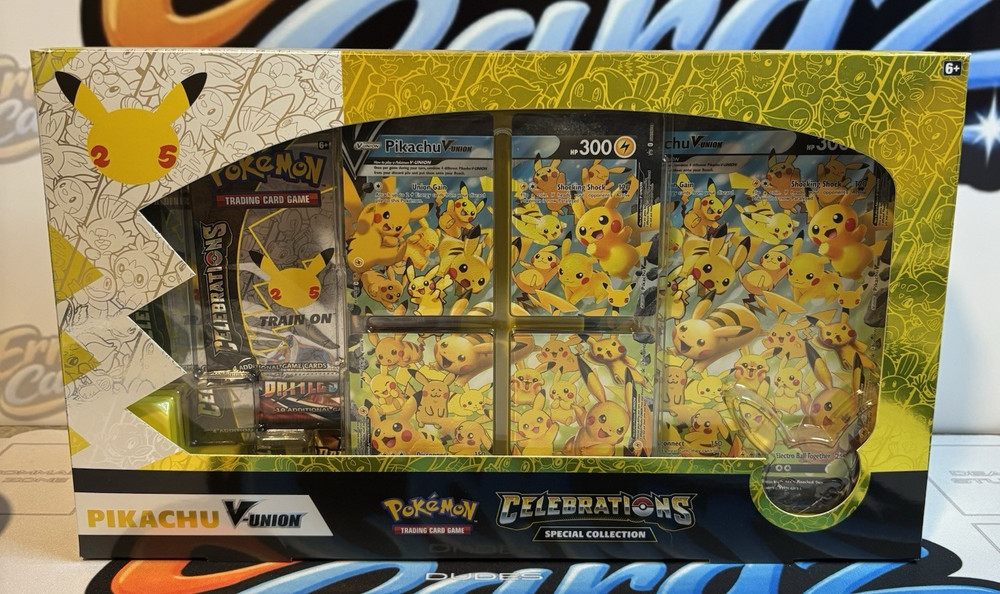 Pokémon TCG Celebrations Pikachu V-UNION Special Collection Box 4 Promo 2021