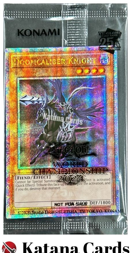 Sealed Yugioh Doomcaliber Knight Quarter Century Secret Rare 2024-ENP0