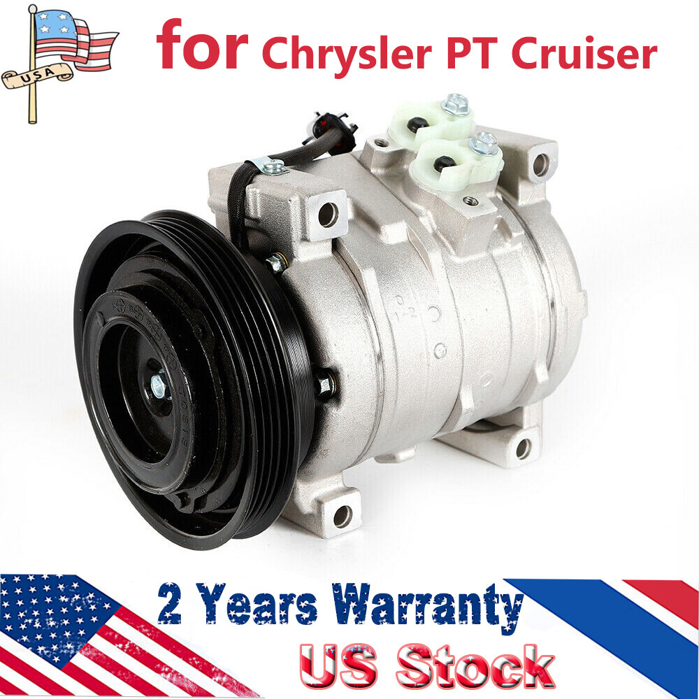 A/C AC Compressor w/ Clutch For Chrysler PT Cruiser 2001-09 2.4L (10S15C) 77387