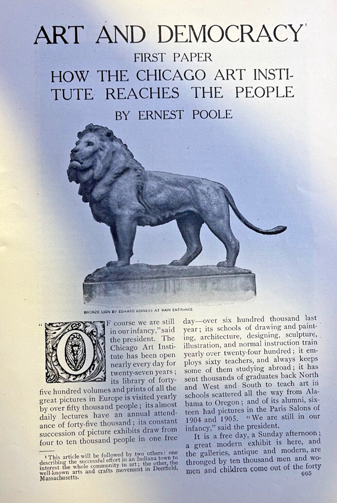 1907 Chicago Art Institute illustrated