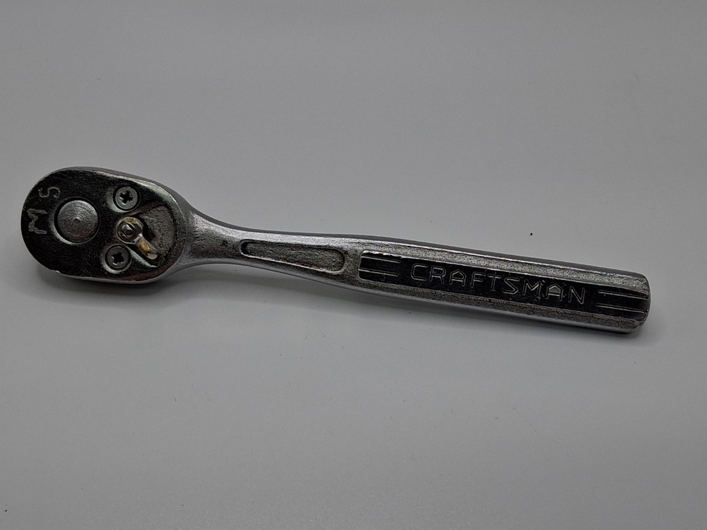 Vintage Craftsman 1/4 Drive Pear Head Ratchet With Oil Port =V= Series USA