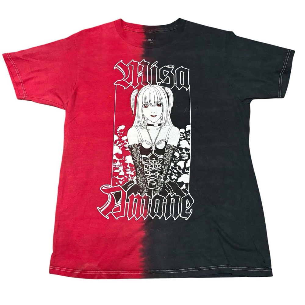 Death Note Misa Amane T-Shirt M Ripple Junction Hot Topic Anime Black & Red READ