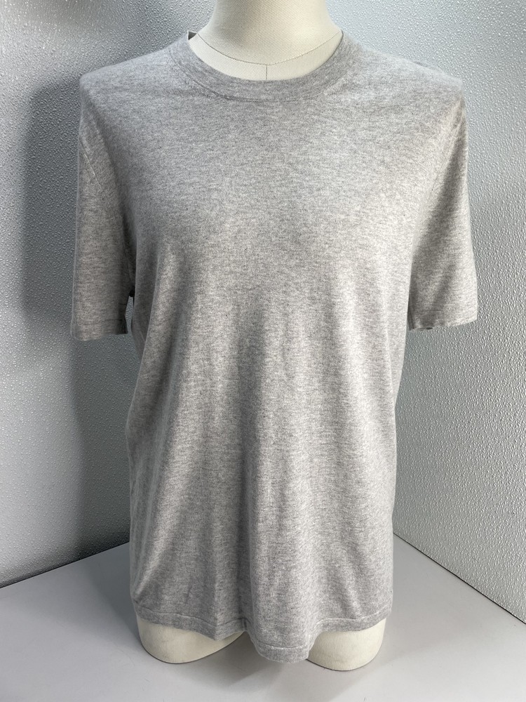 Rails Men TShirt Heather Grey Size M Mason Cotton Cashmere Short Sleeve Crewneck