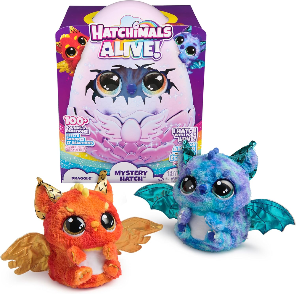 Hatchimals Alive Mystery Egg Hatches Draggle with Lights Sounds and Surprises