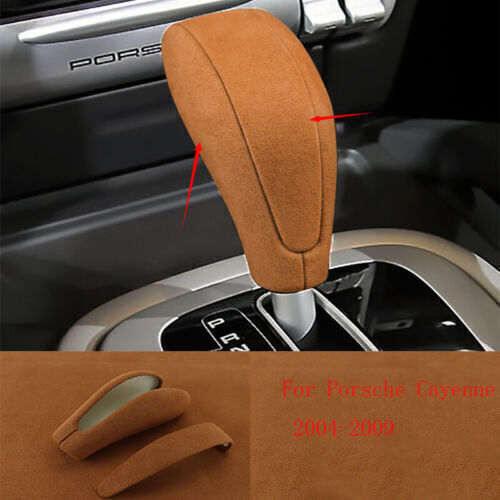 Porsche Cayenne 04-09 Brown Alcantara Gear Shift Knob Shifter Trim