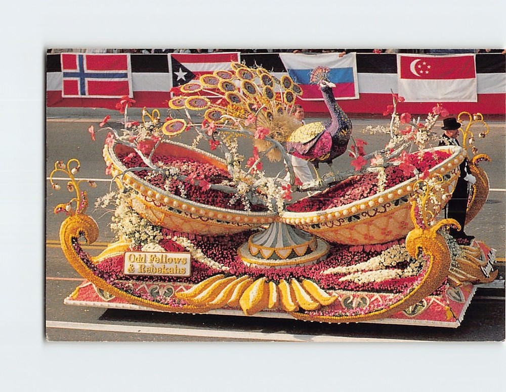 Postcard Odd Fellows & Rebekahs Float 1993 