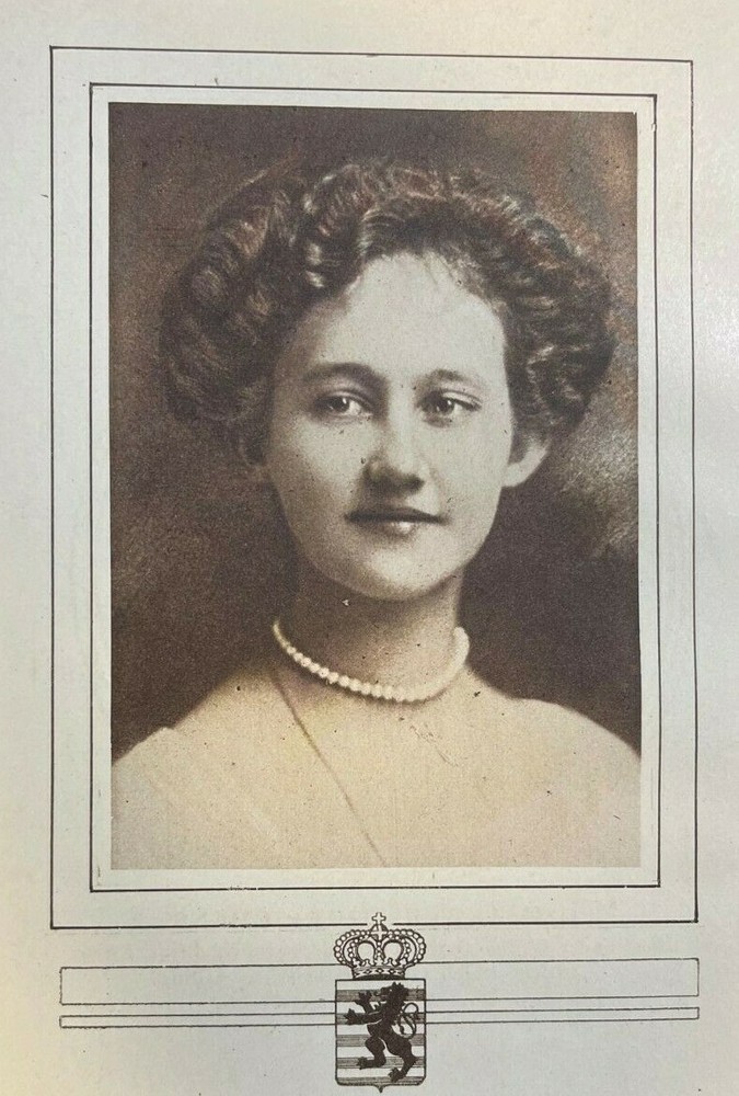 1915 Vintage WWI Illustration Grand Duchess of Luxemburg